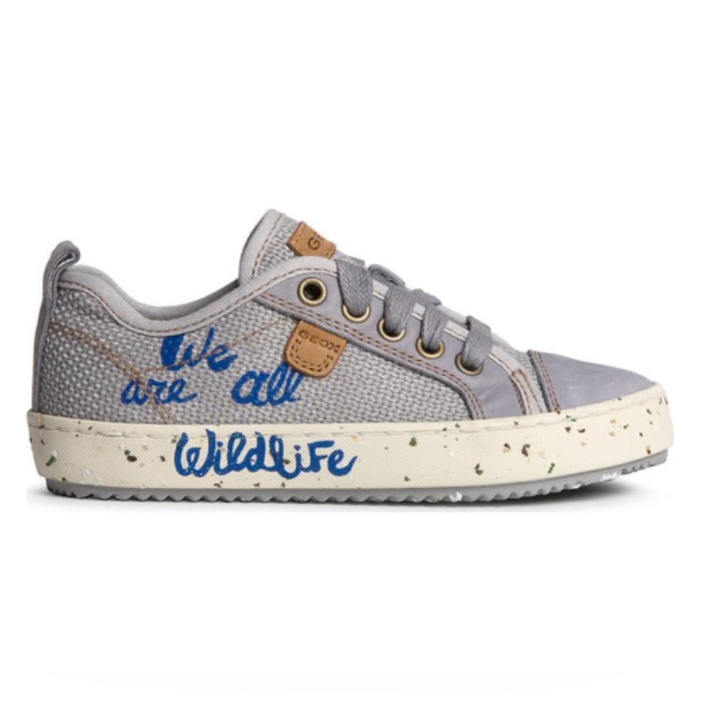 Geox Alonisso Children's Trainers, Textile, Grey